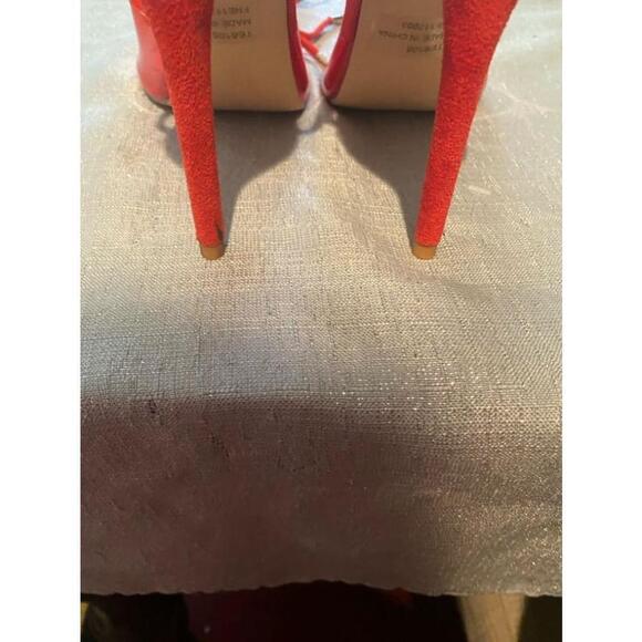 Women's Elizabet Lang Red Heels Size 8.5 - Picture 5 of 7